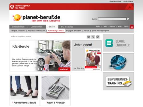 Vorschau auf www.planet-beruf.de/eltern/ausbildung-beruf