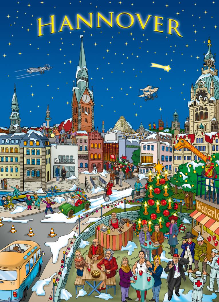 Adventskalender mit Hannover-Motiven