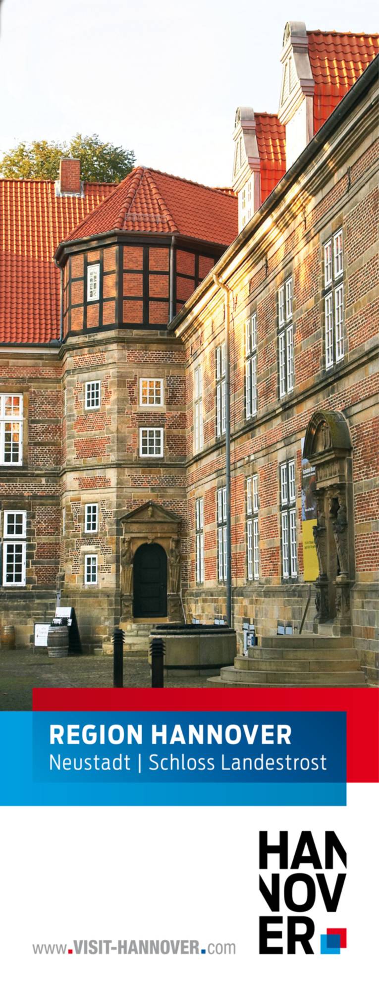 Neustadt am Rübenberge präsentiert sich mit einem Motiv des Schloss Landestrost.